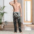 thumbnail image 2 of Gukieu Surreal Panda Warrior Print Men's Home Trousers, Elastic Drawstring Home Pajamas Clothing Suitable for Adult Men-Small, 2 of 6
