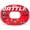 Red, variant on Battle Sports - "Racing" Oxygen Football Mouthguard - Pink/Yellow/Blue