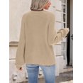 thumbnail image 6 of Zeagoo Cardigan Sweaters for Women Long Sleeve Chunky Knit Cardigan CEW Neck Button Down Fall Fashion, 6 of 6