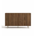 thumbnail image 5 of Hassch 55" Sideboard Buffet Cabinet, Modern 4-Door Storage Cabinet with Adjustable Shelves, Coffee Bar Cabinet for Dining Room, Living Room, Entryway, Brown, 5 of 8