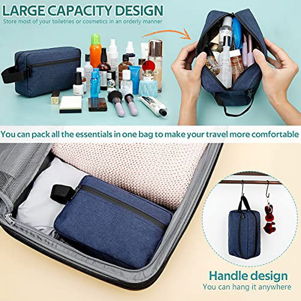 Dlala Household Grooming Kit Travel Bag for Cosmetic Makeup Pouch Makeup  Bag Kit Storage Organizer Travel Toiletry Vanity Bag with Compartment for