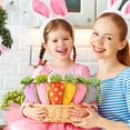 thumbnail image 4 of 6 Pcs Easter Carrot Shaped Treat Bags Easter Basket Stuffers Fabric Drawstring Candy Gift Goodie Bags for Egg Hunt Outdoor Party Supplies, 4 of 9