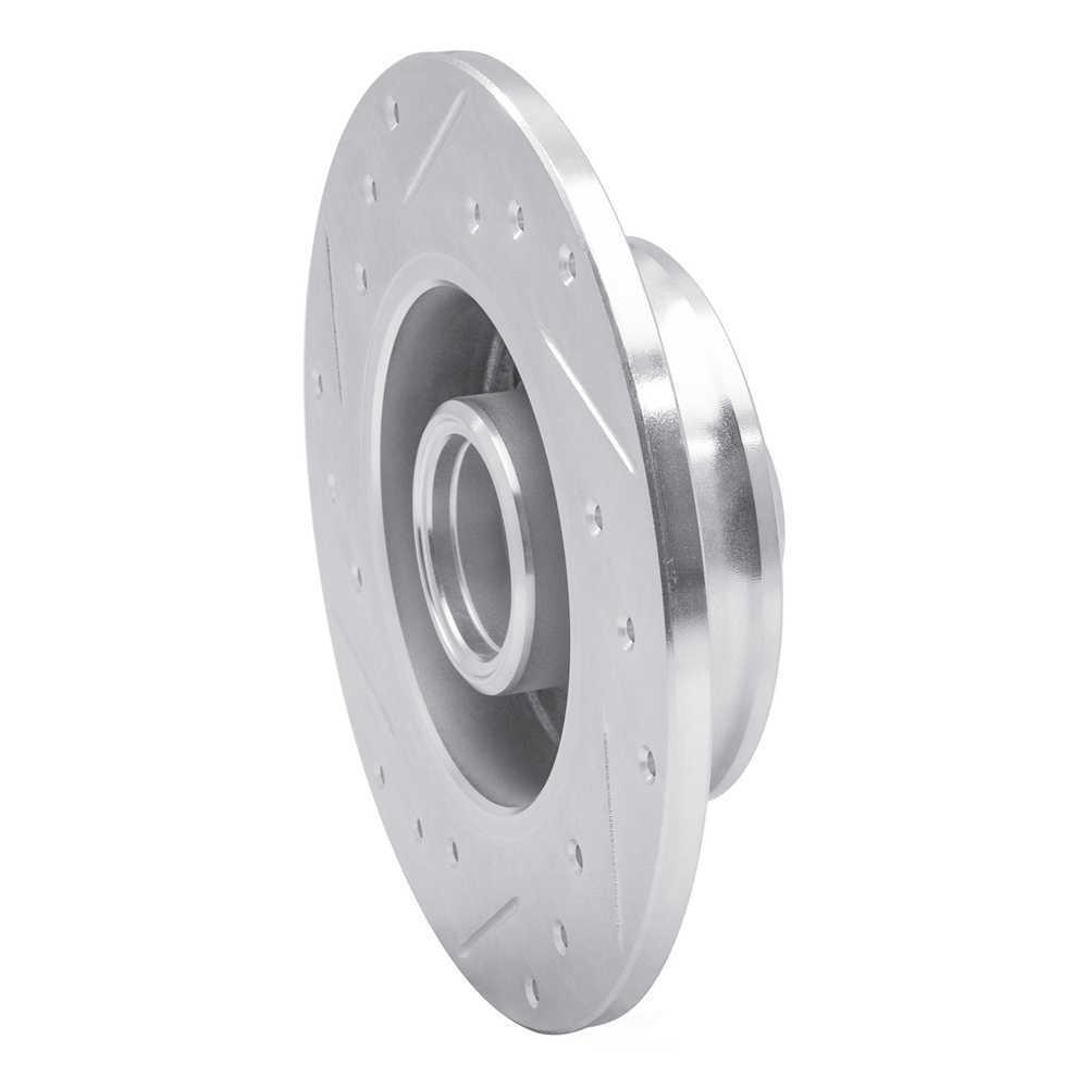 Dynamic Friction Company 631-74005R DFC Brake Rotor - Drilled And Slotted - Silver