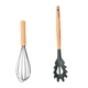 thumbnail image 1 of Los utensilios de cocina de la cocina fijaron, utensilios antiadherentes del silicón fijados con la manija de madera, sistema de la espátula de los utensilios, 1 of 5