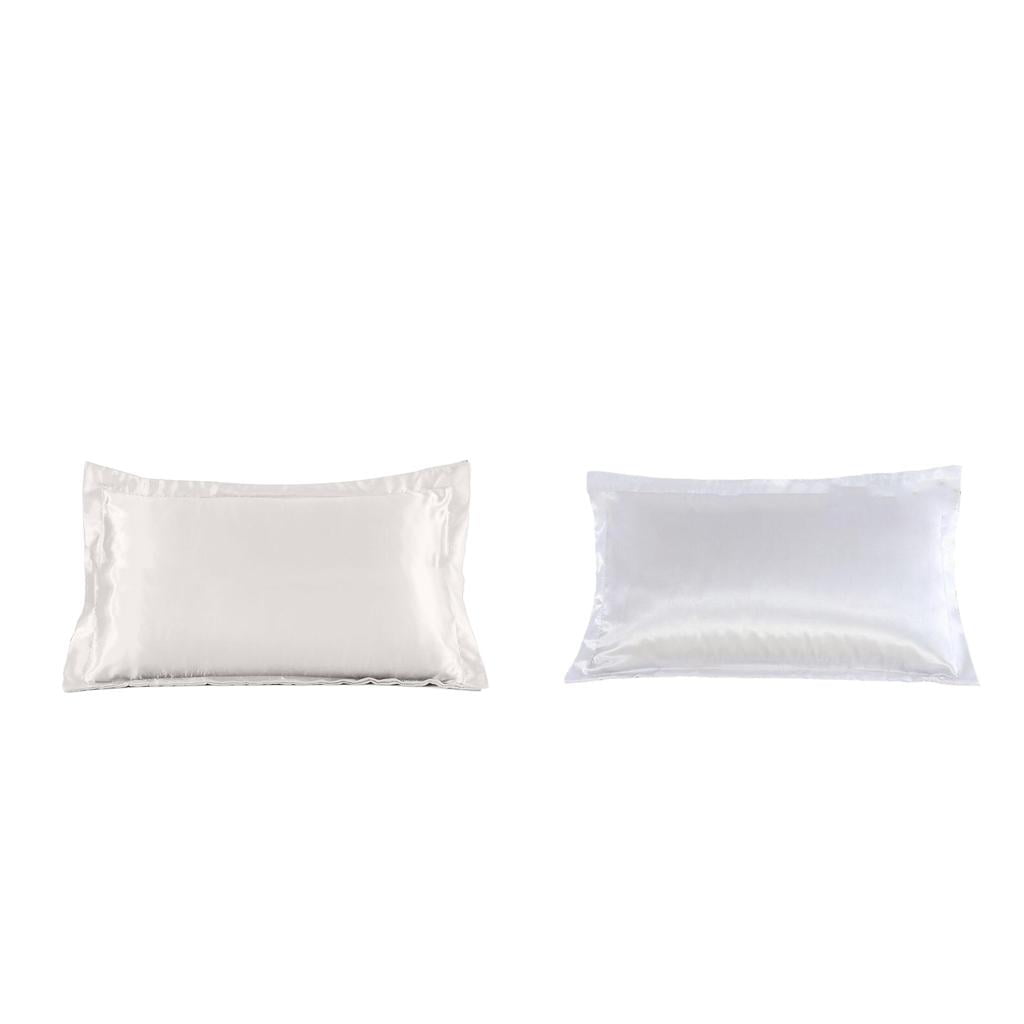 100% Organic Cotton White New Organic 2-Standard Pillow Cases 20x30" 51x76cm 