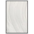 thumbnail image 2 of PixonSign Framed Canvas Wall Art Gray & White Paint Stroke Collage Abstract Print Minimalism Contemporary Nordic Relax/Calm Decoration for Living Room, Bedroom, Office - 16"x24" White, 2 of 5