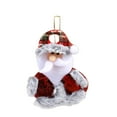 thumbnail image 2 of Christmas Fabric Pendant, Christmas Tree Hanging Decorations, Small Doll Christmas Ornament with Pom-Pom Accents and Hanging String, Soft Furry Fabric Material, Cozy Holiday Decor for Home and Office, 2 of 7