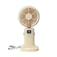 thumbnail image 2 of LutIedan Portable Handheld Fan with Phone Holder Foldable 90° Adjustable Desk Fan Digital Display USB-C Rechargeable Portable Fan for Indoor Outdoor Use, 2 of 5