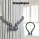 thumbnail image 4 of Magnetic Curtain Tiebacks, 1 Pack Curtain Holdbacks for Draperies, Wood Bead Curtain Tiebacks, Elegant Curtain Tie Backs for Bedroom Decor, Boho Room Decor, Nursery Decor, Farmhouse Decor, 4 of 6