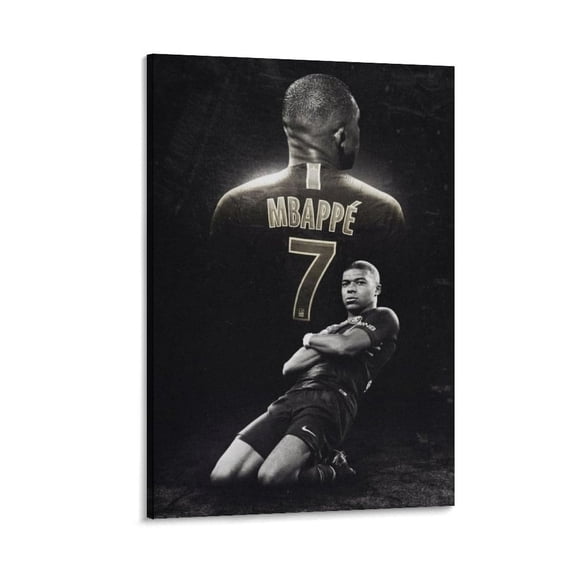 Kylian Mbappe Poster Canvas Poster Art Poster Canvas Painting Decor Wall Print Photo Gifts Home Modern Decorative Posters 12x18inch(30x45cm)