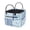 Blue Patchwork Cross, variant on Uourmeti Polyester Quilted Storage Basket for Nursery Bathroom, Collapsible Quilted Laundry Basket for Books, Cute Axolotl Bubbles Print