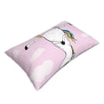 thumbnail image 3 of Naloa Aerial Yoga for Unicorn Pillowcase, Throw Pillowcase, Wrinkle-Free, Stain-Resistant with Hidden Zipper for Bedroom Sofa - 20"x30", 3 of 9