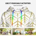 thumbnail image 6 of Hoodies for Women - White And Gold Geometry A Comfrt Colour Drawstring Women'S Fashion Hoodies & Sweatshirts, Fall Outfits Clothes for Women 2024 Pullover with Kangaroo Pocket, 6 of 7