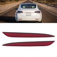 thumbnail image 3 of Car Left Tail Lamp Brake Light Cover Rear Bumper Reflector Cover 1077406-00-F for Model 3 2017-2022, 3 of 5