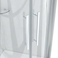 thumbnail image 3 of Dreamwerks Monaco 36x36x75 Round Corner Acrylic Shower Kit with Sliding Door, Base & Walls in Chrome, 3 of 13