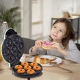 thumbnail image 2 of Shakven máquina para Hacer donas - donas pequeñas | La máquina rosquillas Pastel Calentamiento Doble Cara Antiadherente Hace 7 rosquillas en Minutos para el hogar, 2 of 5