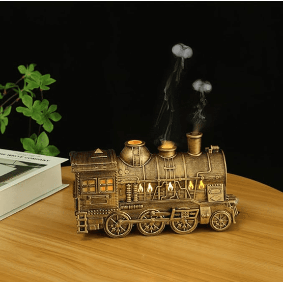 Train Diffuser,300ml Essential Oil Diffuser Quiet Train Oil Diffuser with Remote Control 2 Light 2 Spray Modes Aroma Diffuser for Home Bedroom Office