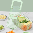 thumbnail image 4 of Picadora de verduras Rallador de alimentos multifuncional 6 herramientas de corte, 4 of 8