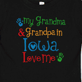thumbnail image 4 of Inktastic Iowa Grandma Grandpa Loves Me Boys or Girls Baby T-Shirt, 4 of 5
