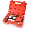 thumbnail image 1 of Cylinder Leak Down Tester,Engine Compression Tester Kit - Tu-21 Dual Pressure Gauges Engine Compression Leakdown Detector Leakage Test Diagnostics Tool Set for Gasoline Engine, 1 of 1
