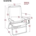 thumbnail image 3 of Tommy Bahama Beach Chair High Boy Blue, 3 of 5
