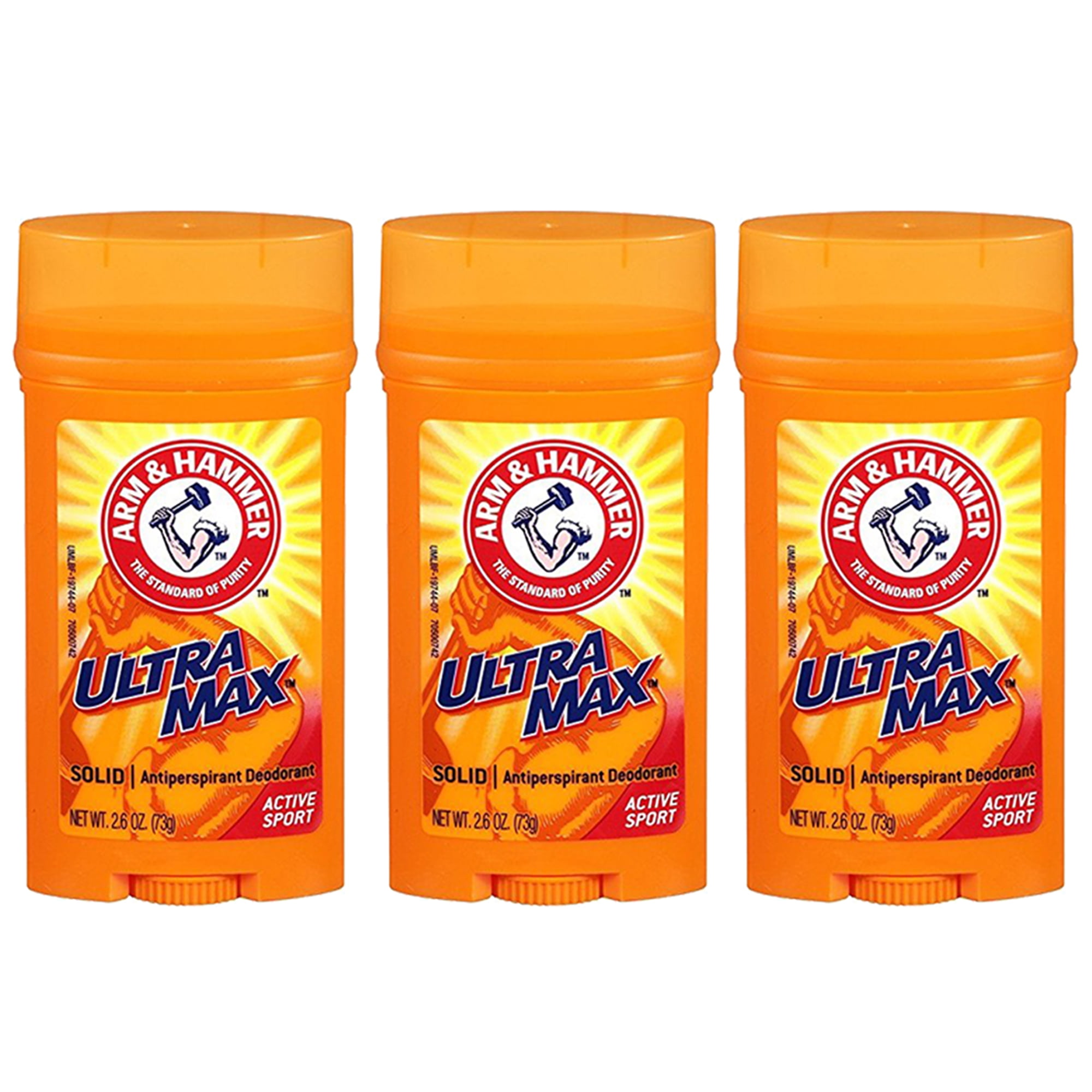 Pack of (3) Arm And Hammer Ultramax Antiperspirant Deodorant, Invisible