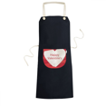 thumbnail image 1 of Happy Valentine's Day Red Stripes Apron Bib Sarong Cooking Baking Kitchen Pocket Pinafore, 1 of 3