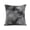 Silver, variant on Violet Linen String Daisies Floral Petal Lace Decorative Throw Pillow