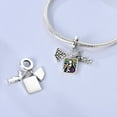 thumbnail image 3 of MULA Original Christmas Guardian Cross 925 Sterling Silver DIY Charms 5A Zircon fit Charms Bracelets for Women Jewelry, 3 of 6