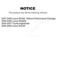 thumbnail image 2 of Transit Auto Front Left Wheel Bearing Suspension Lower Control Arm with Ball Joint Outer Tie Rod End and Sway Bar Stabilizer Link Kit for Car Lexus RX350 Toyota Highlander RX330 RX400h K7T-103328, 2 of 10