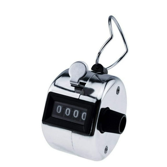 Up to 65% Mini Metal Tally Counter Portable 4-Digit Hand Tally Counter Clicker Mechanical Palm Click Counter 1.8x1.8x1.3in