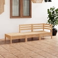 thumbnail image 1 of vidaXL 3 Piece Garden Lounge Set Solid Pinewood, 1 of 5