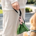 thumbnail image 4 of Dog Leash with Poop Bag Holder,Silicone Dog Poop Bag Dispenser for Leash,Pet Walking Accessories for Dog Owners,Birthday Gift for Pet Lovers,1 Pack, 4 of 7