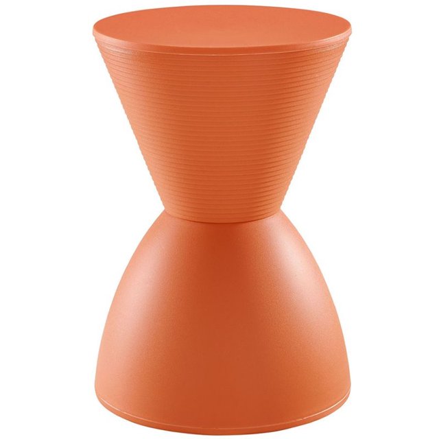Hawthorne Collections Tabouret de Rangement 17 Pouces en Orange