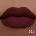 thumbnail image 3 of QIBEST Lápiz labial líquido mate, maquillaje de labios, brillo de labios desnudo, brillo de labios resistente al agua, rojo oscuro, negro, lápiz labial de larga duración, tinte de labios, 3 of 5