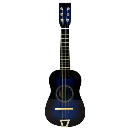 Starting Acoustic Guitar Sleek Shine Classy Blue Classic Acoustic 6 Stringed Toy Musical Guitar Instrument, Great For Starting To Learn Guitar ()