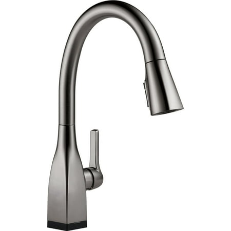 Delta Faucet 9183T-DST Mateo 1.8 GPM Single Hole Kitchen Faucet with Diamond Seal and Touch2O Technology - Black