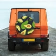 thumbnail image 6 of Goofa Fresh Avocado Pattern Universal Tire Cover for Jeep, SUV, Truck, and Trailer – Waterproof, UV-Resistant,Easy to Install, Fits 14"-17" Tires-17 inch, 6 of 6