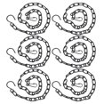 thumbnail image 5 of 6Pcs Garden Planter Hanging Chain Flower Pot Basket Replacement Iron Sling Chain with Hook, 5 of 5
