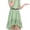 Light Green Pleated, variant on Girls Dress Solid Ruffle Cap Sleeve Belt Hi-lo Pageant Wedding Formal 8 Years