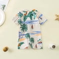 thumbnail image 3 of Hienoo Boy'S Short Sleeve Rashguard One-Piece Swimsuit Summer Beach Swimwear, Sizes 0-3T, 3 of 7