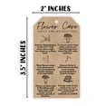 thumbnail image 3 of Fresh Flower Care Instructions Hangtags Cards  30 pk 2x3.5 Kraft Look Kit Food Recipe Granule Plant Care Florist Enclosed Note Tag Business Guide, 3 of 6
