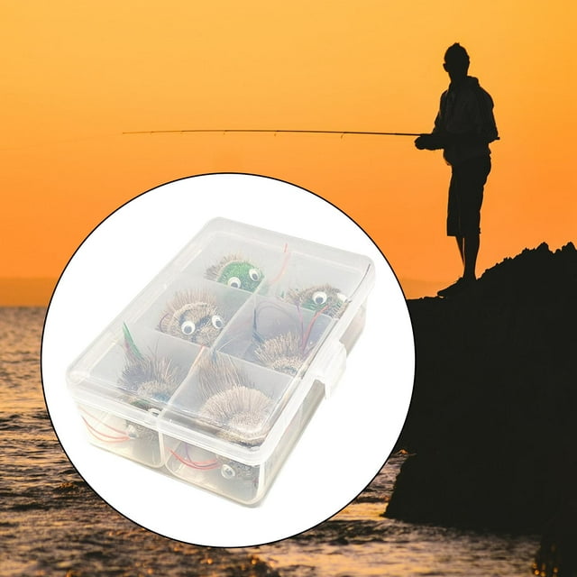 Cebos de pesca con mosca 6 uds DYNWAVEMX Señuelos para trucha agua salada agua dulce con anzuelo