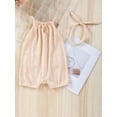 thumbnail image 3 of Biezeib Baby Girl Summer Overalls Jumpsuit Solid Color Sleeveless Romper Shorts and Headband Set Cute Fashion Clothes Outfits, 3 of 6