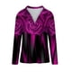 thumbnail image 4 of Blusa informal con estampado de manga larga y cuello vuelto para mujer a la moda Fridja  fjkfkj8120, 4 of 5