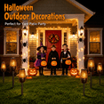 thumbnail image 3 of Bluetooth Speaker, Outdoor Speakers with Lights, Multi-Sync up to 100 Speakers, Halloween Decorations Outdoor, Waterproof Lantern Speaker for Garden/Party/Yard, Gifts for Men Women ( 2 Pack ), 3 of 11
