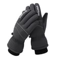 thumbnail image 5 of Guantes de esquí para hombre, resistentes al frío, con forro polar, gruesos, a prueba de viento, con pantalla táctil, para montañismo, motocicleta, conducción al aire libre, guantes cálidos de, 5 of 5