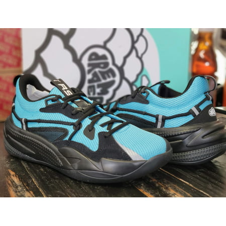 Puma RS-Dreamer Aqua Blue/Black Low-Top Basketball Shoes Men Size