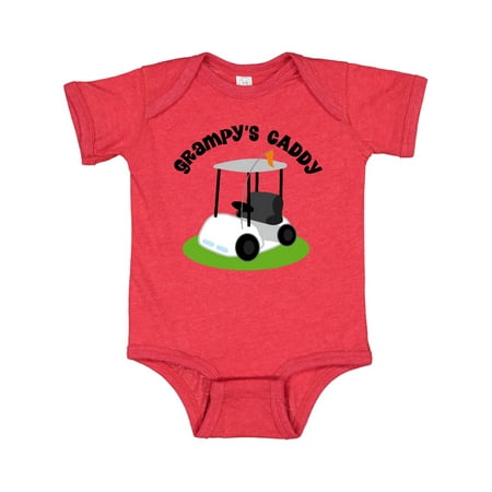 

Inktastic Grampy s Caddy Golfing Gift Golf Cart Gift Baby Boy or Baby Girl Bodysuit
