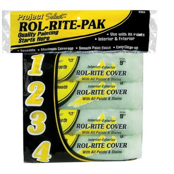Rol-Rite RS 11434 0900 Rol-Rite Couvre-Rouleaux 0.37 Po en Surfaces Semi-Lisses - Lot de 12